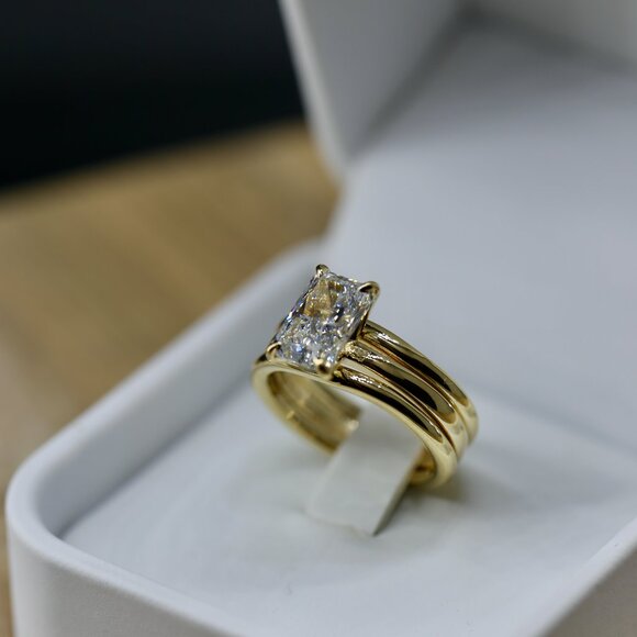 2 carat Diamond ring yellow gold - Picture 12 of 13